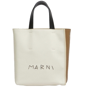 Marni Museo Soft Mini Bag, Ivory/Creta/Black